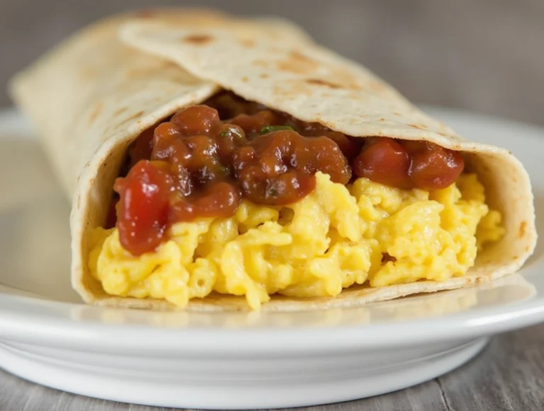 Savory Breakfast Burrito with Scrambled Eggs & Salsa Recipe 5 img 12