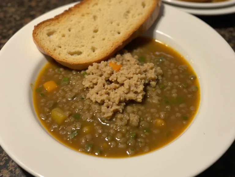 Lentil Soup with Crusty Bread is a perfect meal. 9 img 13