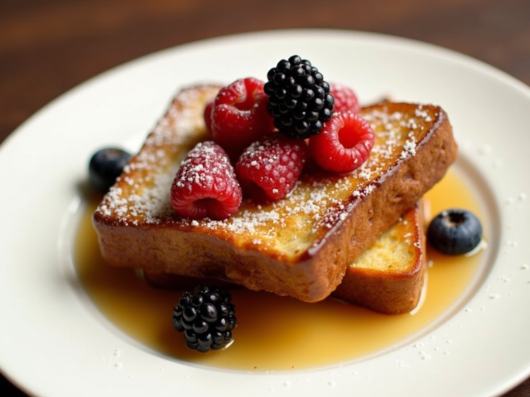 How to Perfect French Toast with Maple Syrup & Berries 3 xj0zIxNF NHGJurF7pM7S